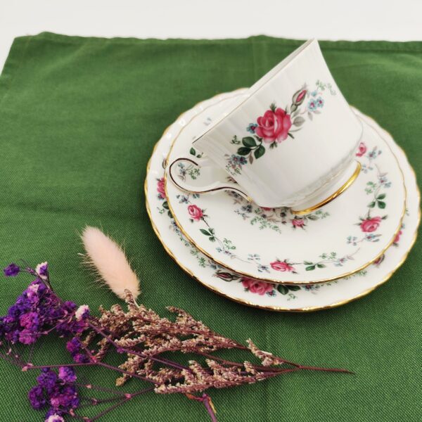 Trio Tazza Vintage Royal Stafford Porcellana Inglese - immagine 2