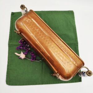 Portavasi Rame Vintage Manici Ceramica