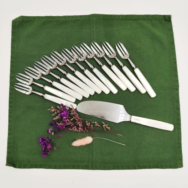 Set Posate Dolce Vintage Anni 60 - immagine 7