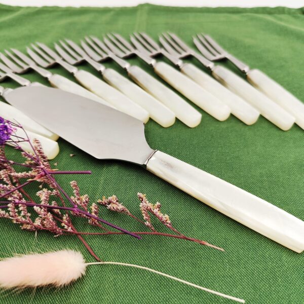 Set Posate Dolce Vintage Anni 60 - immagine 8