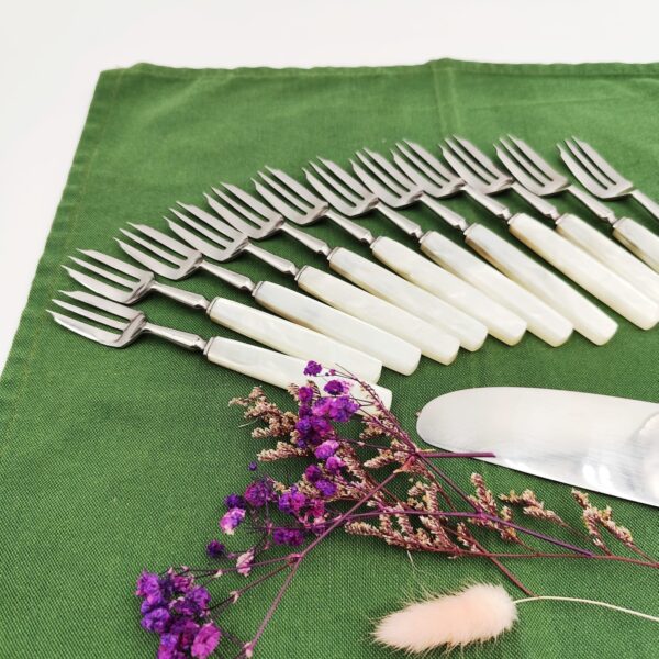 Set Posate Dolce Vintage Anni 60 - immagine 11