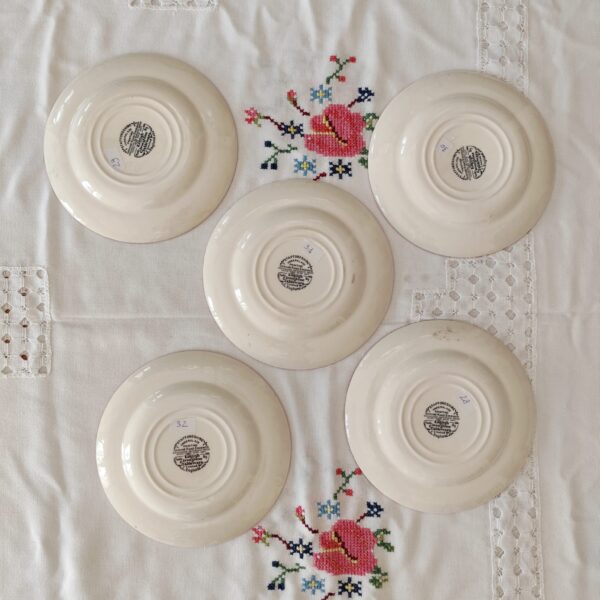 Set Piatti da Dessert Vintage Ironstone Staffordshire - immagine 11