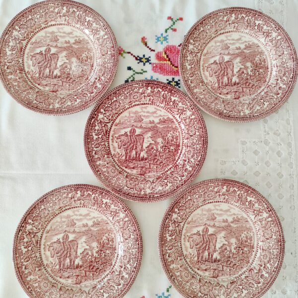 Set Piatti da Dessert Vintage Ironstone Staffordshire - immagine 10