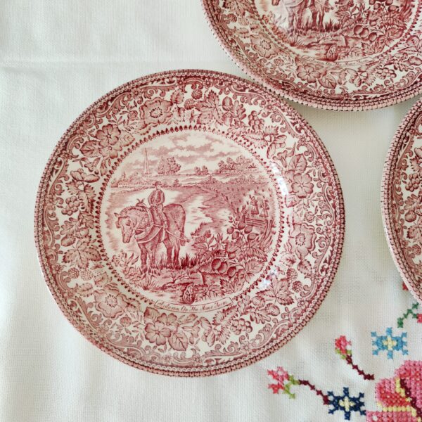 Set Piatti da Dessert Vintage Ironstone Staffordshire - immagine 8