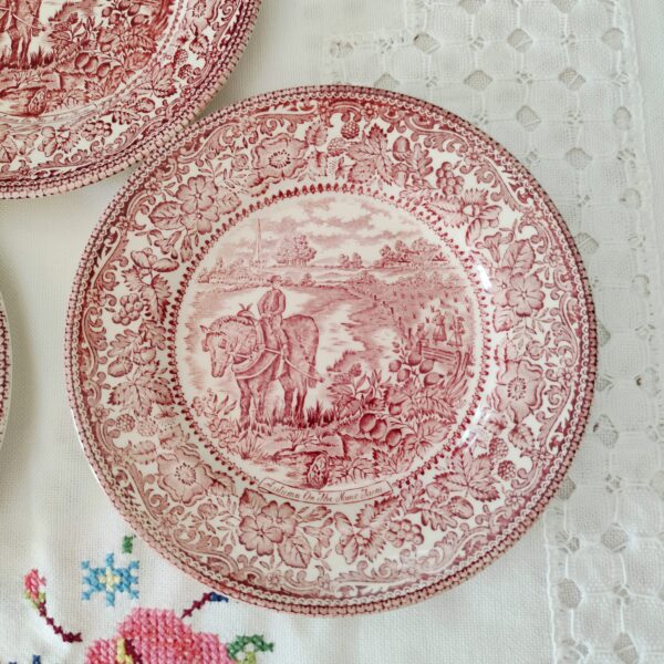 Set Piatti da Dessert Vintage Ironstone Staffordshire - immagine 3