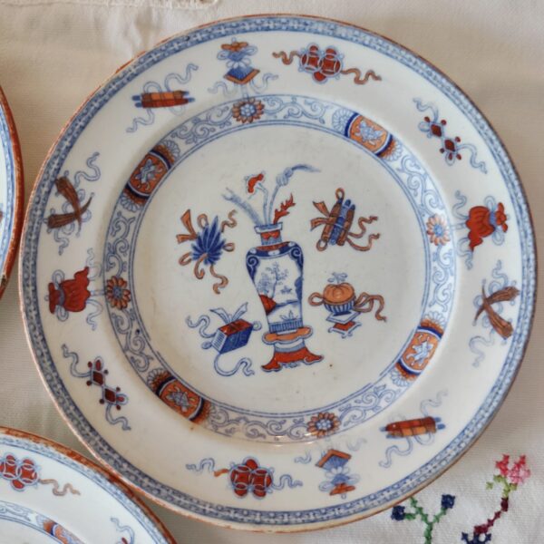 Piatti Antichi Minton Woodseat-Oggetti da Collezione in Porcellana - immagine 4
