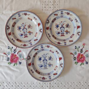 Piatti Antichi Minton Woodseat-Oggetti da Collezione in Porcellana