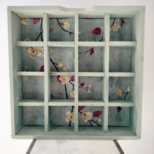 Scaffale in Legno con Nicchie Shabby Chic-Arredo Casa Vintage - immagine 2