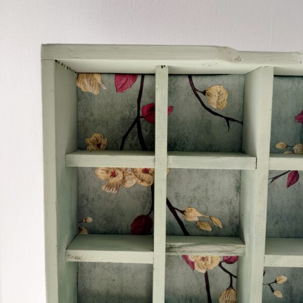 Scaffale in Legno con Nicchie Shabby Chic-Arredo Casa Vintage - immagine 3