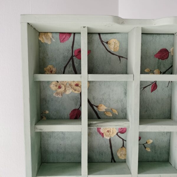 Scaffale in Legno con Nicchie Shabby Chic-Arredo Casa Vintage - immagine 4