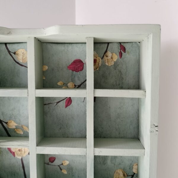 Scaffale in Legno con Nicchie Shabby Chic-Arredo Casa Vintage - immagine 5
