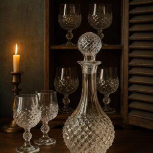 Decanter e Bicchieri Cristal D'Arques-Perfetto per Vino/Liquori