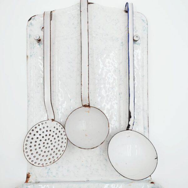Portamestoli Smaltato Vintage e Utensili da Cucina Retrò - immagine 6