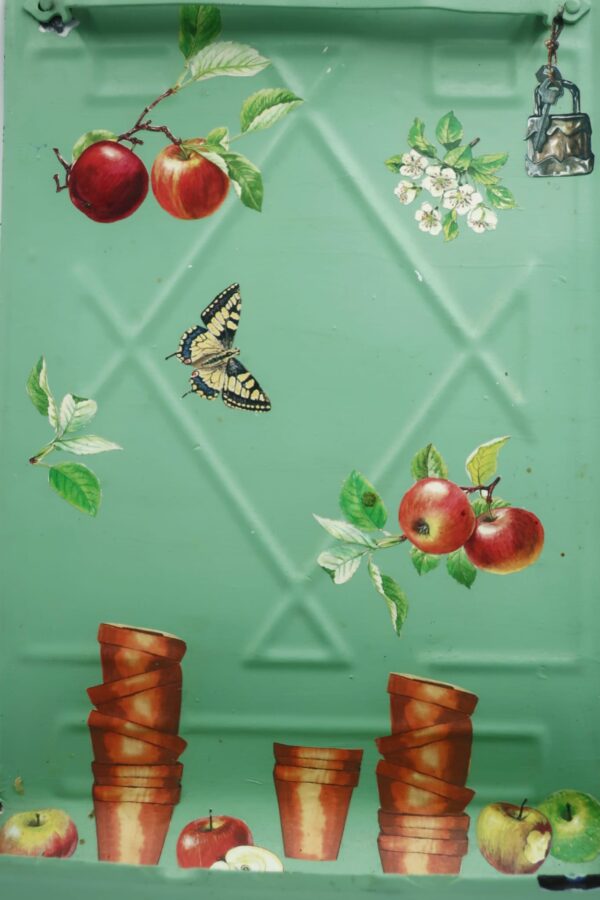 Portamestoli Smaltato Vintage da Parete-Decorazione Retrò - immagine 3