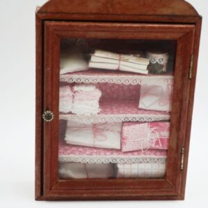 Vetrinetta Decorativa Vintage in Miniatura-Eleganza Shabby